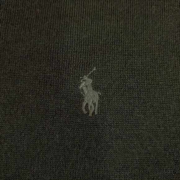 Polo Ralph Lauren Mens XL Washable Merino Wool V-Neck Sweater Pony Green - Picture 8 of 15